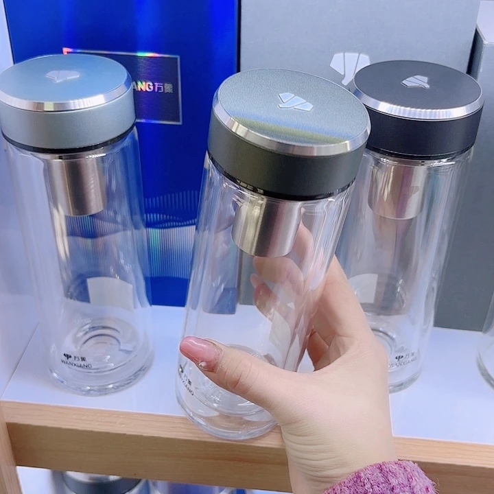 万象品牌双层玻璃杯V366-370橄榄