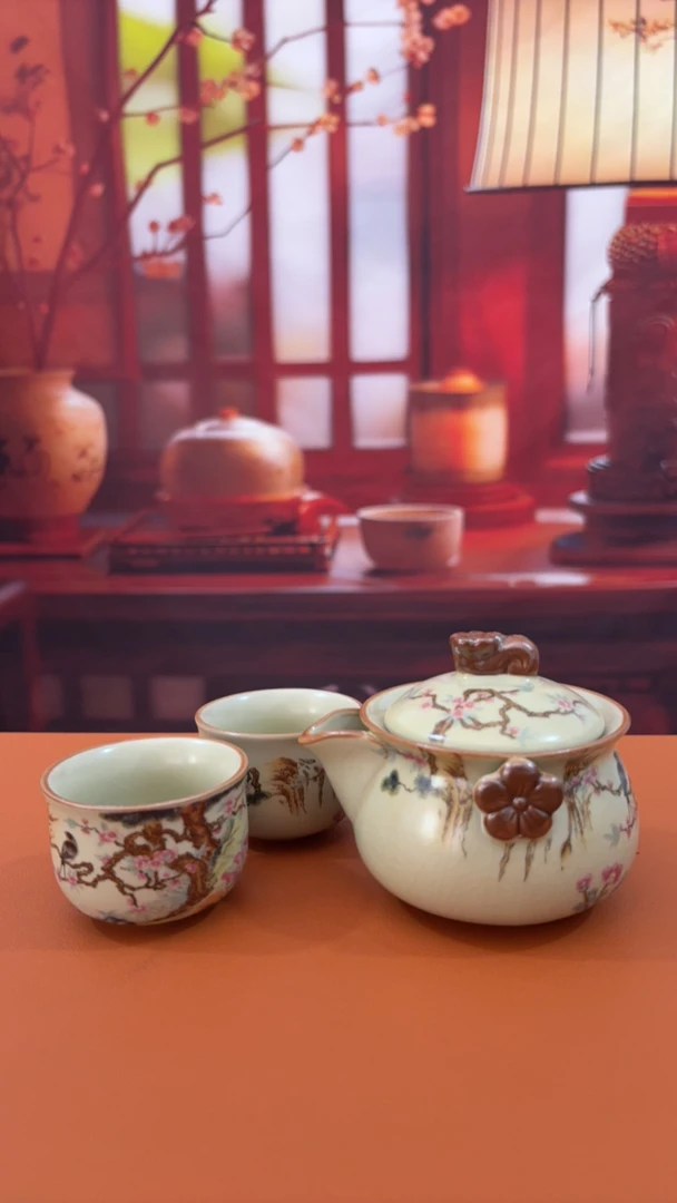 【闪购商品】喜上眉梢手抓宝瓶一壶两杯