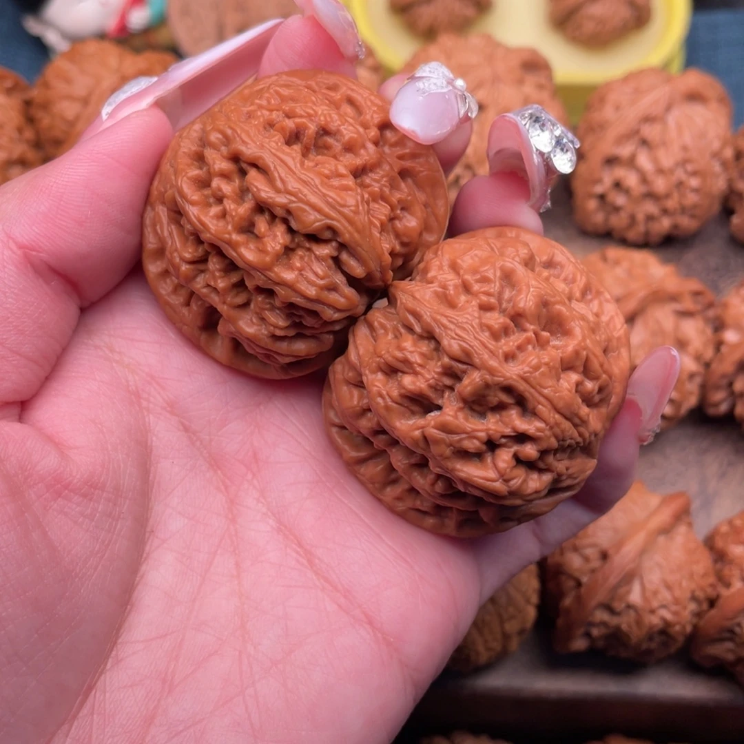 把件文玩核桃全品精配同树球筋44，不断筋，不缺肉