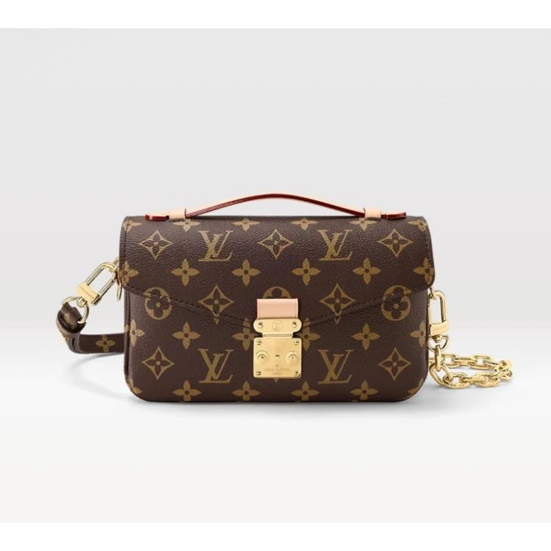 99新 LouisVuitton/路易威登 LV老花小号邮差包 芯片款/通