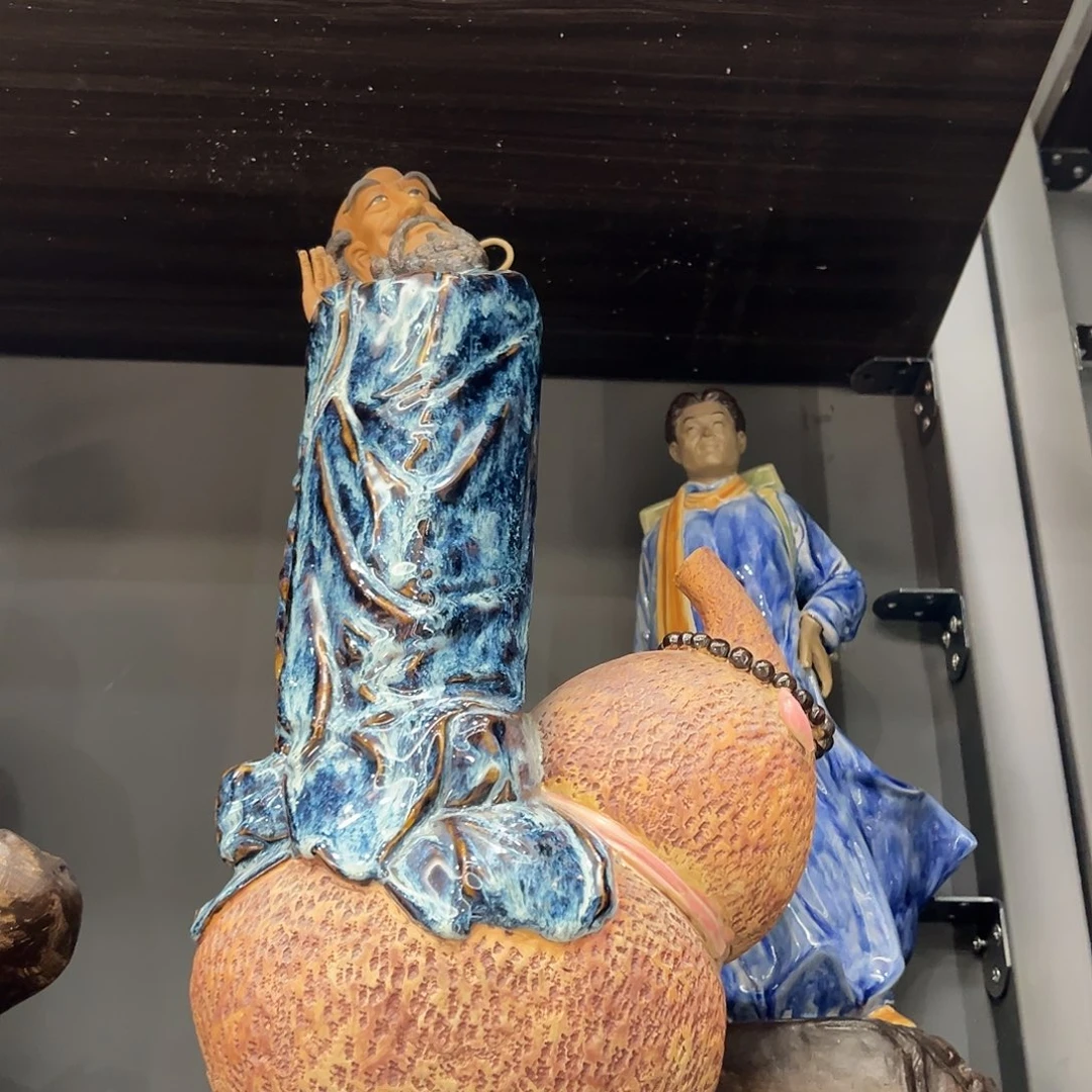 陶达摩石湾陶艺摆件