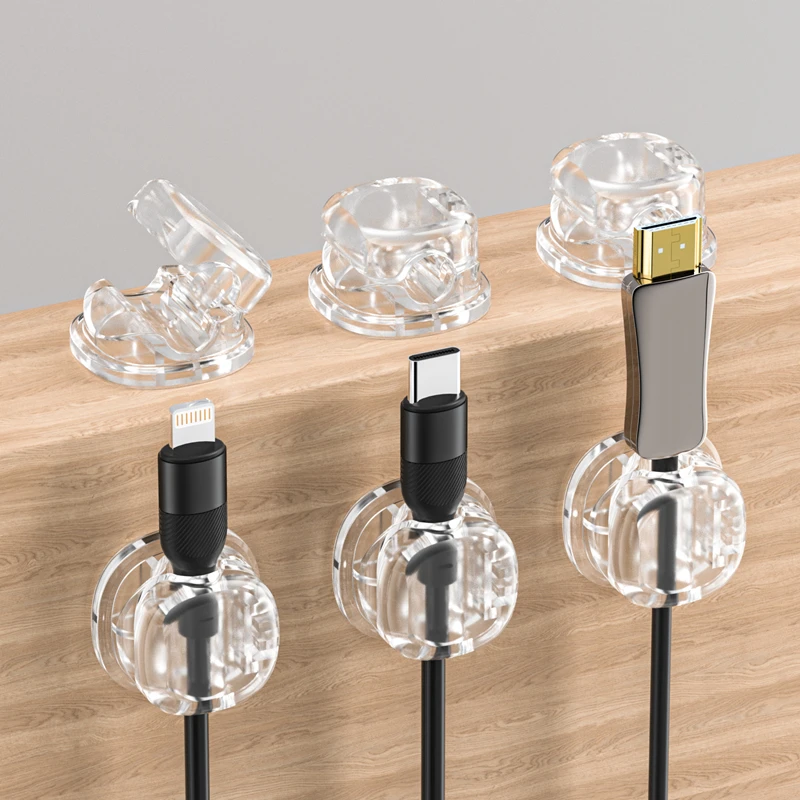 理线器桌面数据线固定器收纳整理收集充电线电线固定神器线夹卡扣