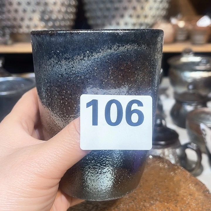杯赵*方高温柴烧陶泥可乐杯