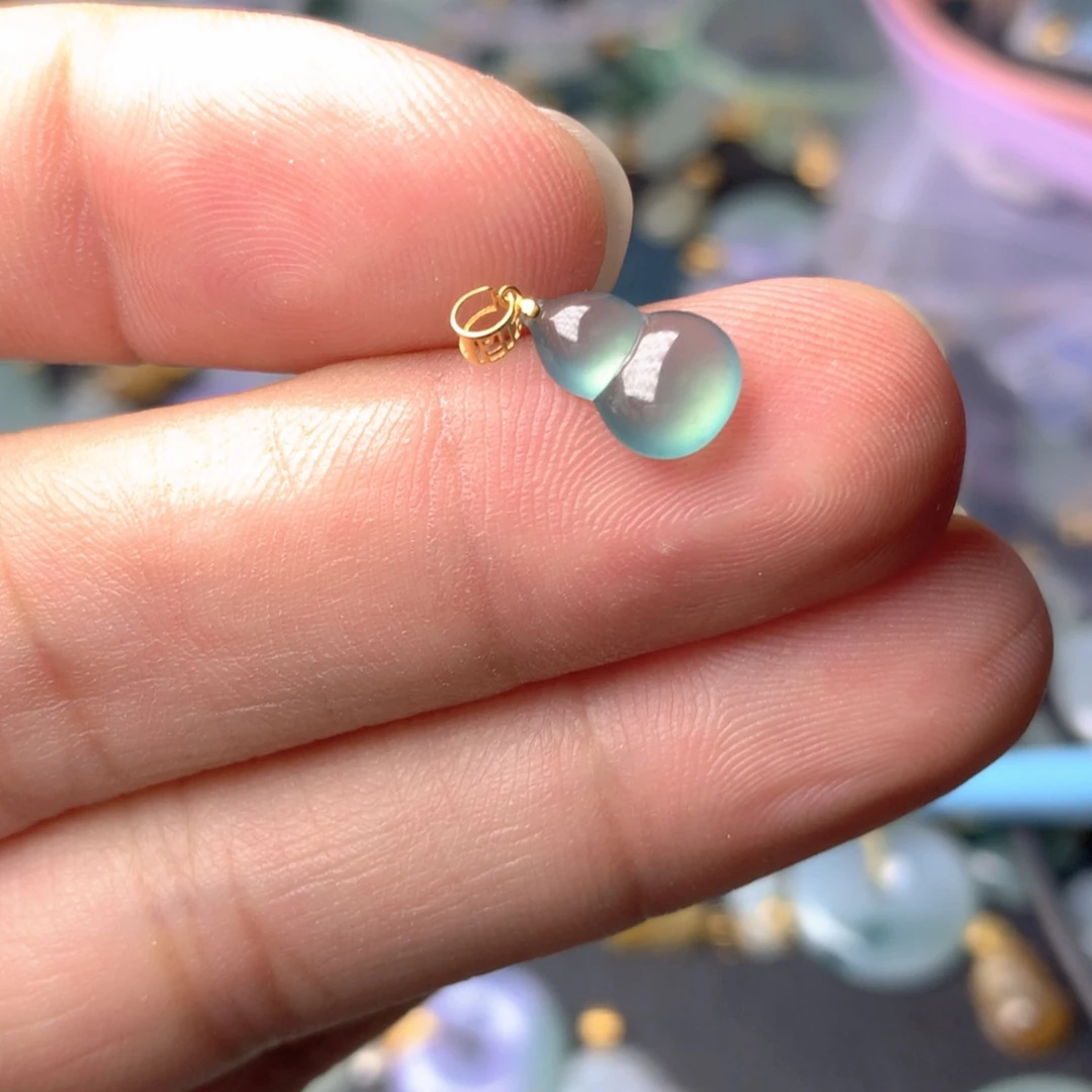 【闪购商品】翡翠18K金镶嵌颈饰翡翠