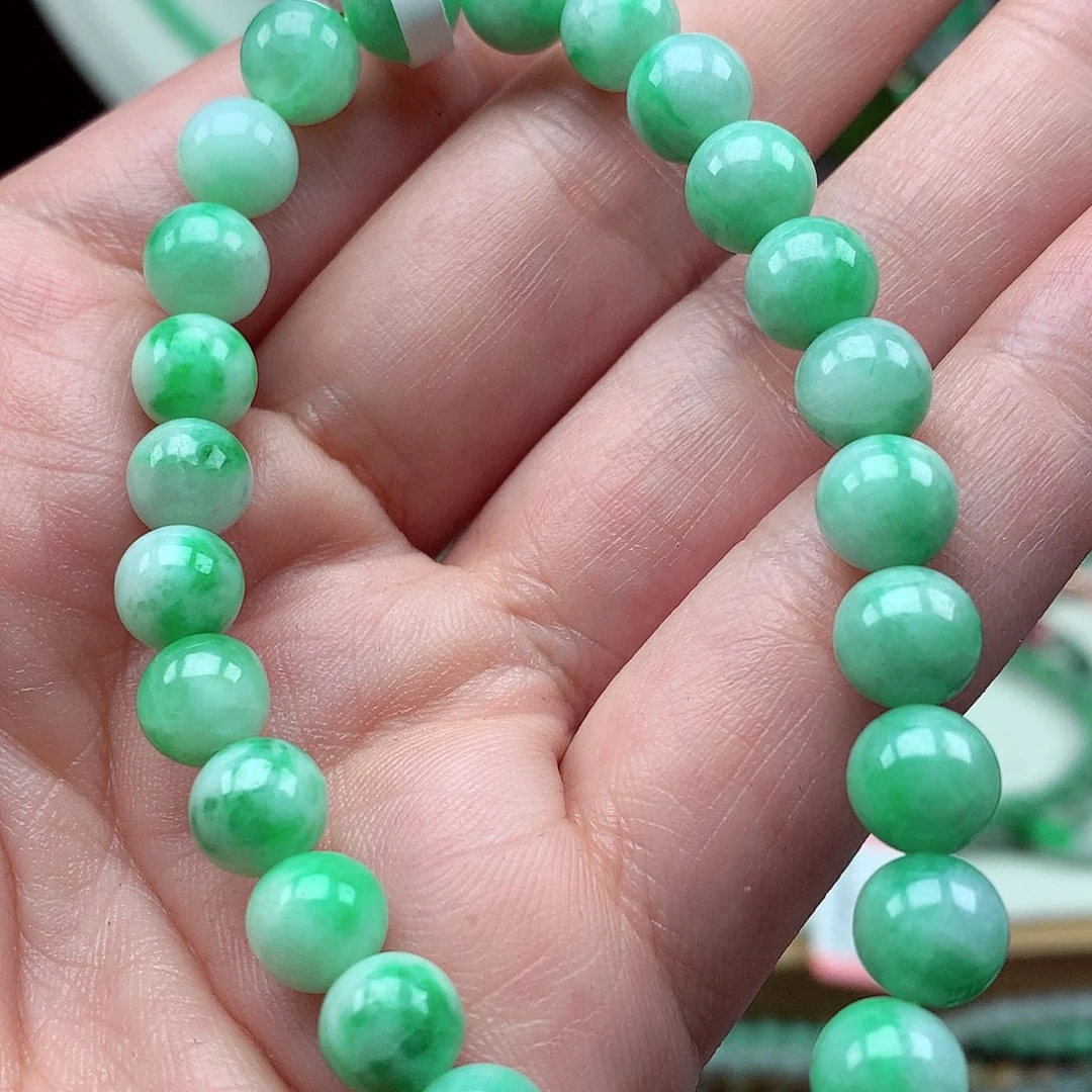 翡翠未镶嵌项链翡翠