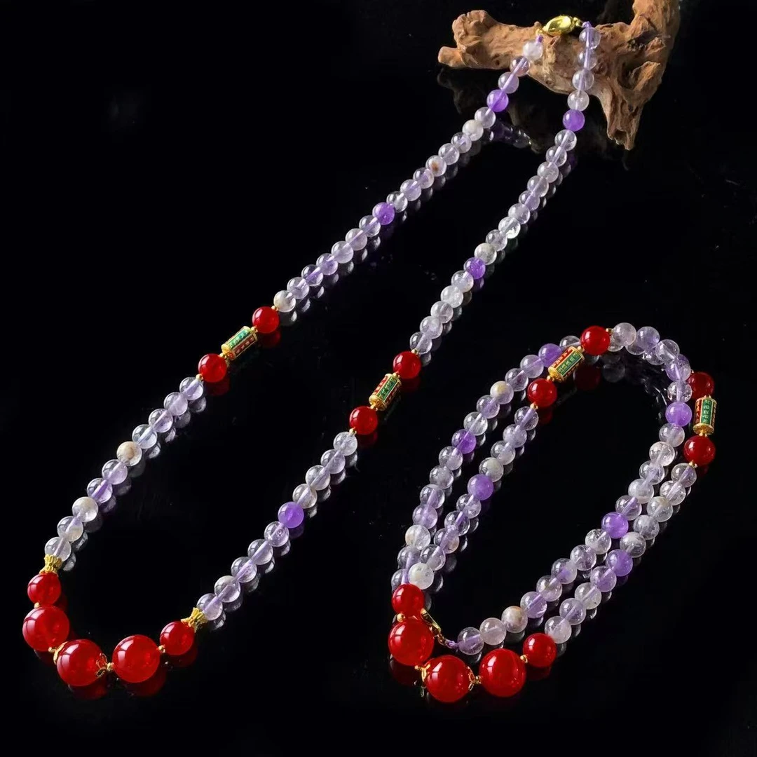 C3994-多宝紫钛晶项链-多样性发其一