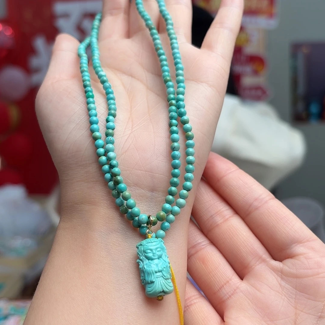 绿松石未镶嵌颈饰