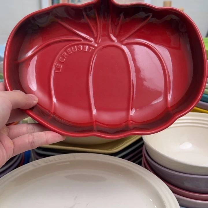 微瑕1个9英寸南瓜盘