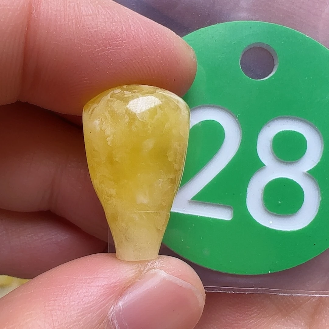 蜜蜡未镶嵌珠宝奇石12.4mm花粉