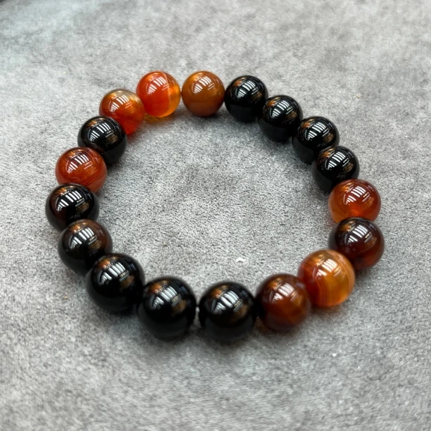 【七七严选珠宝】天然玉髓玛瑙手串D3-8176