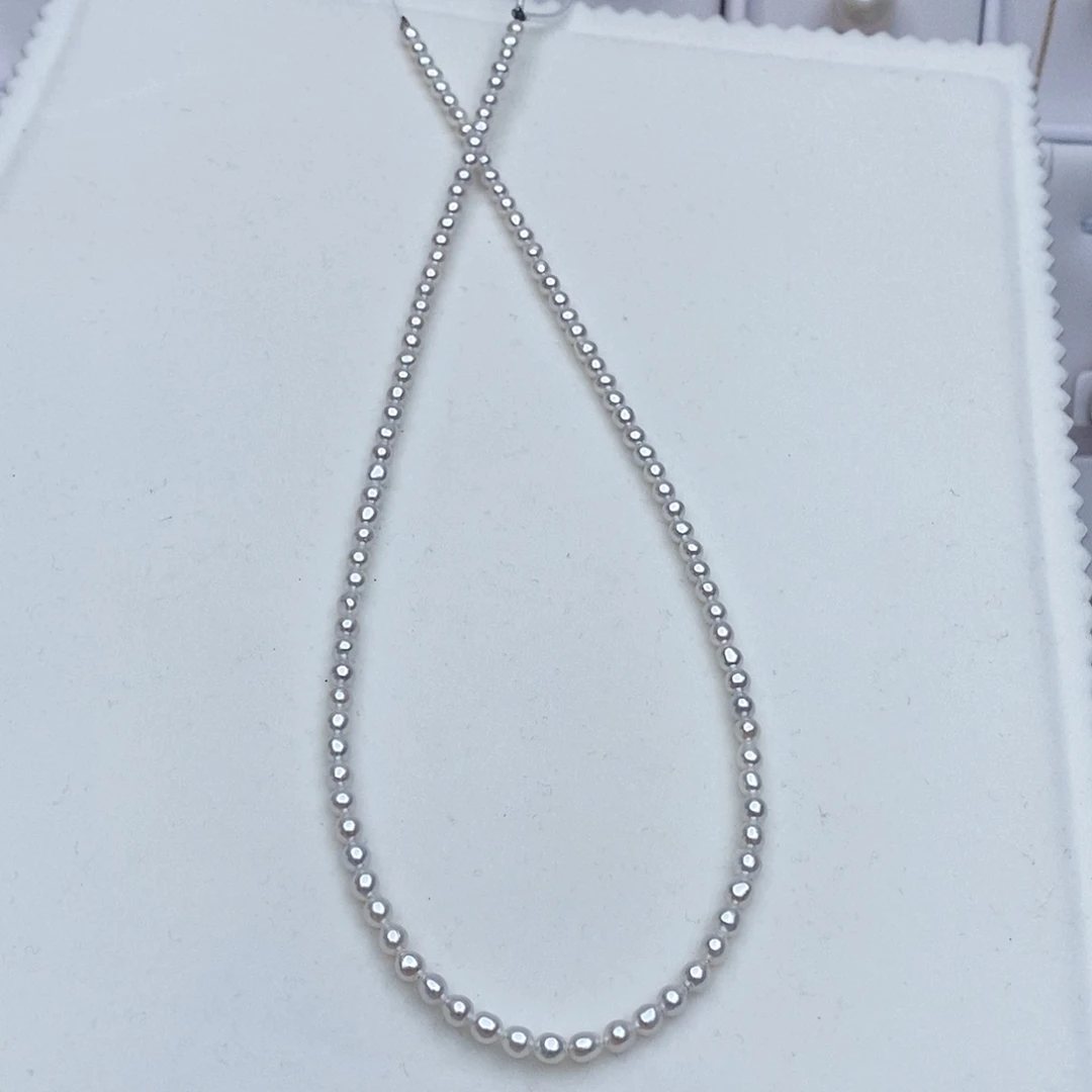 淡水珍珠颈饰银S925镶嵌