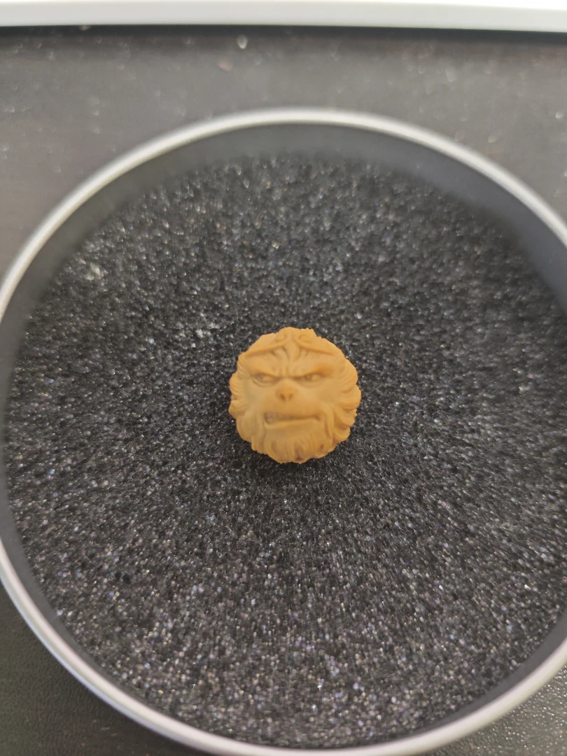猴头 单颗 雕刻 咧嘴大圣 精修 素