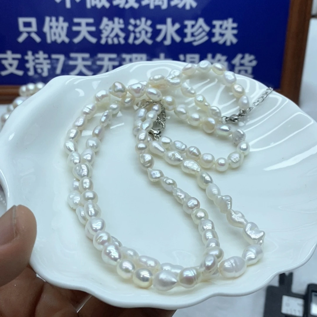银S925镶嵌淡水珍珠Q1淡水珍珠