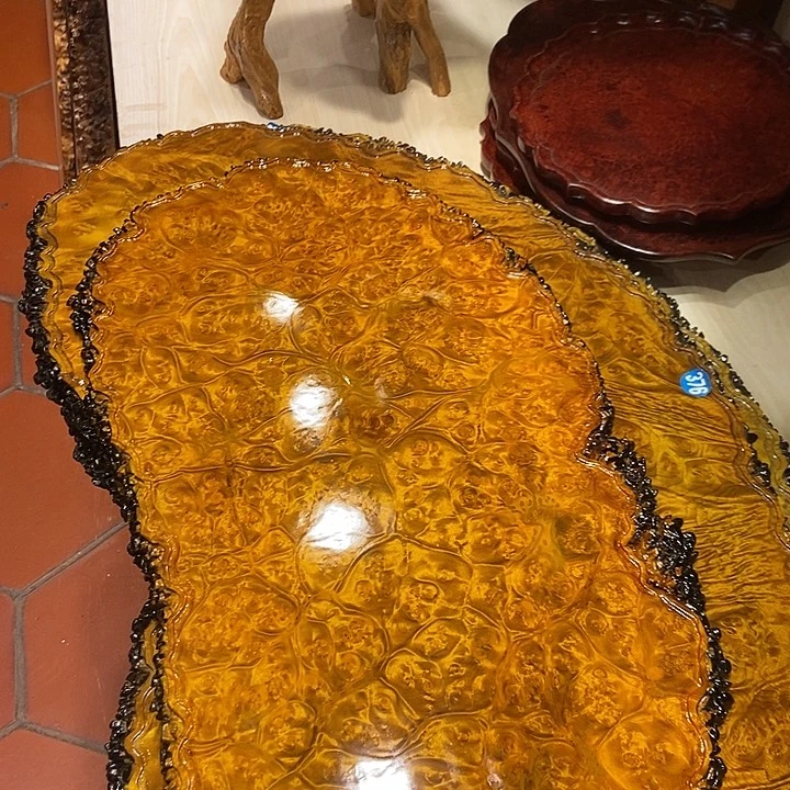 陶瓷干泡台茶盘黄金樟