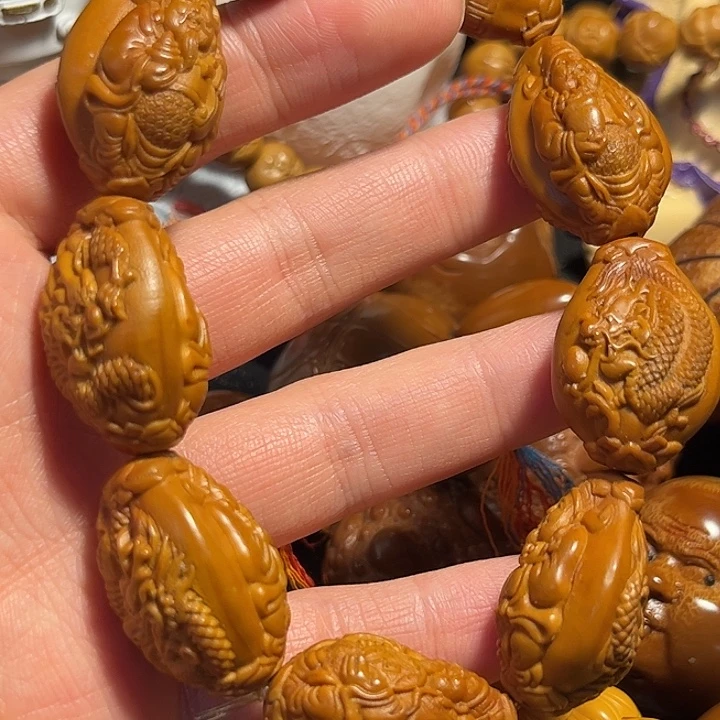 橄榄核手串/手链九龙财神