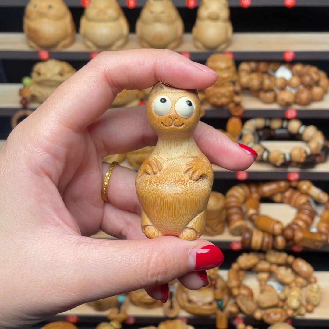 竹张念超实心竹猫咪