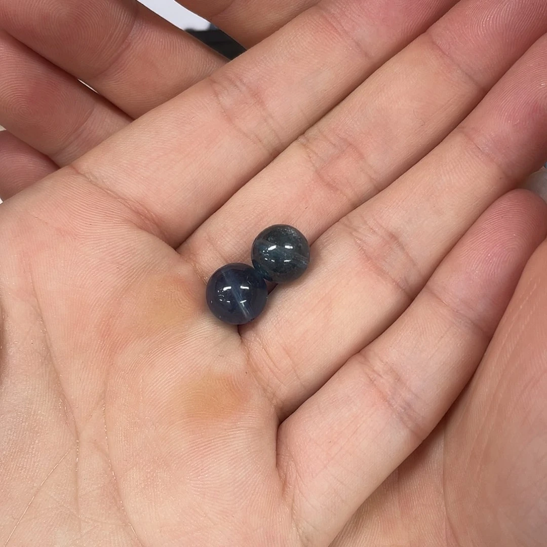 水晶珠宝半成品未镶嵌小***呀打孔，不退不换