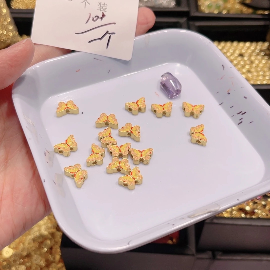 紫晶珠宝半成品银S925镀金镶嵌12