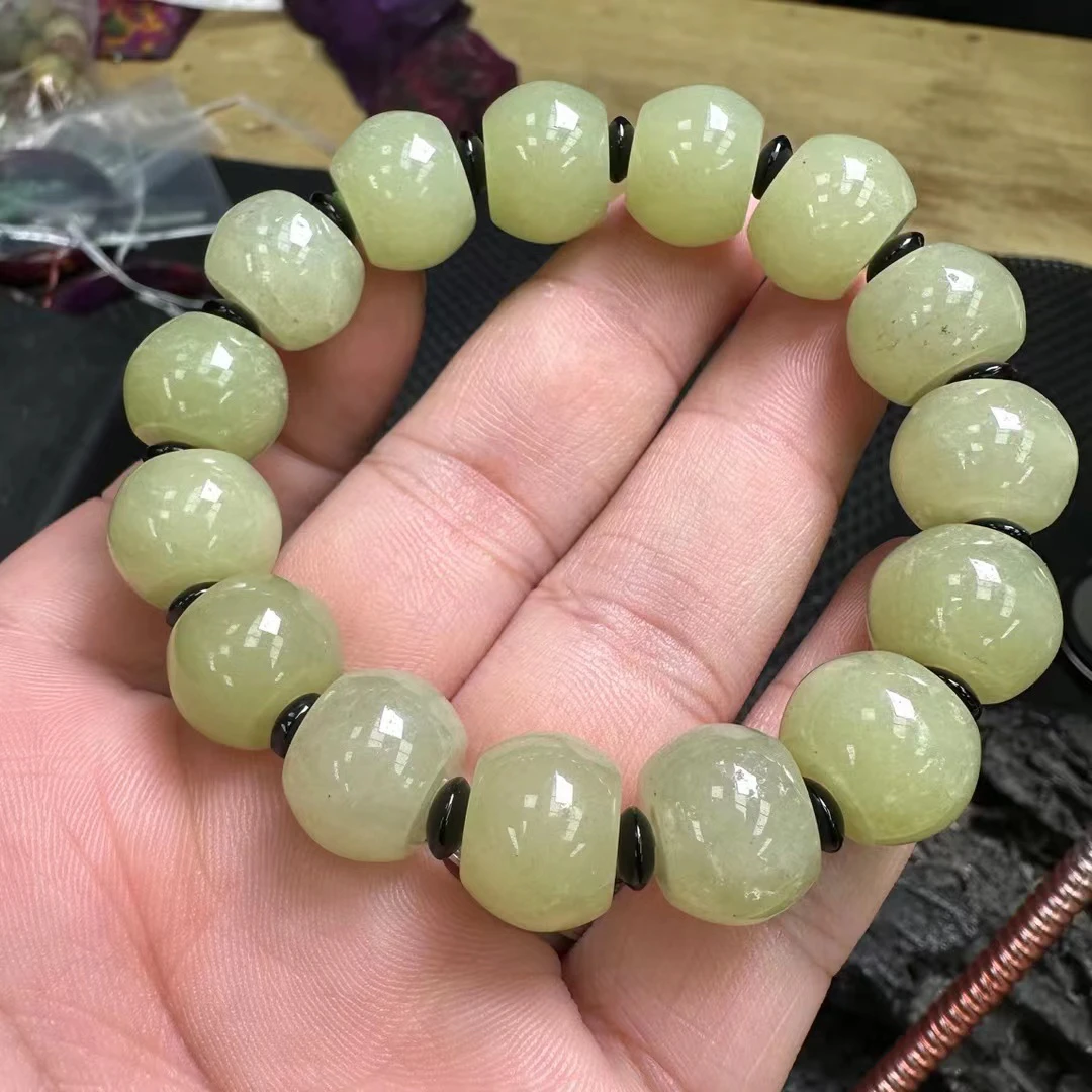 15mm黄口车轮珠精美手串-647