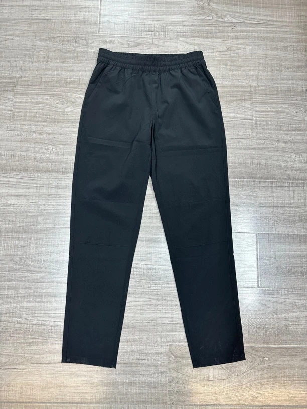 0145款夏日必备休闲透气修身黑色直筒裤