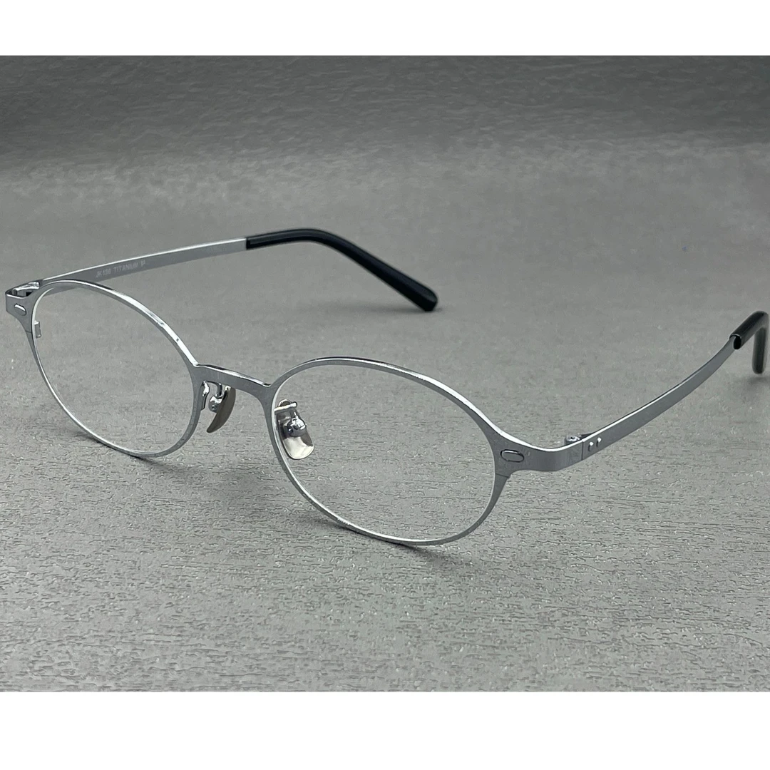 FM粗边全框书呆子钛眼镜时尚复古超轻设计师大框圆框韩版圆形