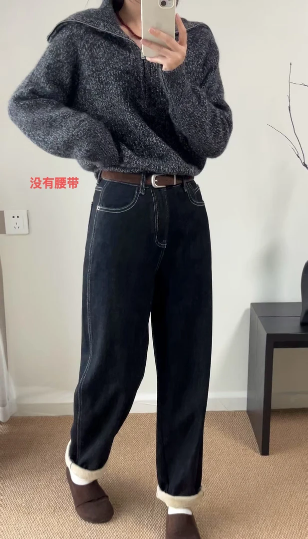 邹先森1997-28杭州品牌牛仔裤加绒显瘦复古百搭