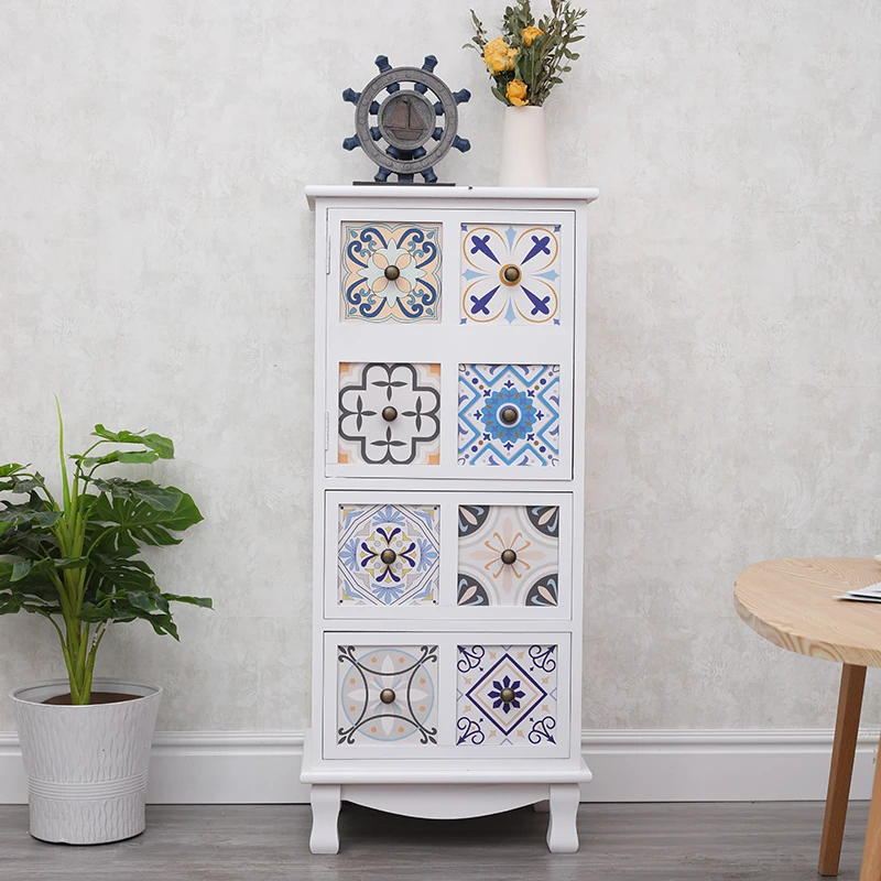 长43*深34*高99cm收纳柜斗柜实木储物柜创意边角柜客厅置物柜木