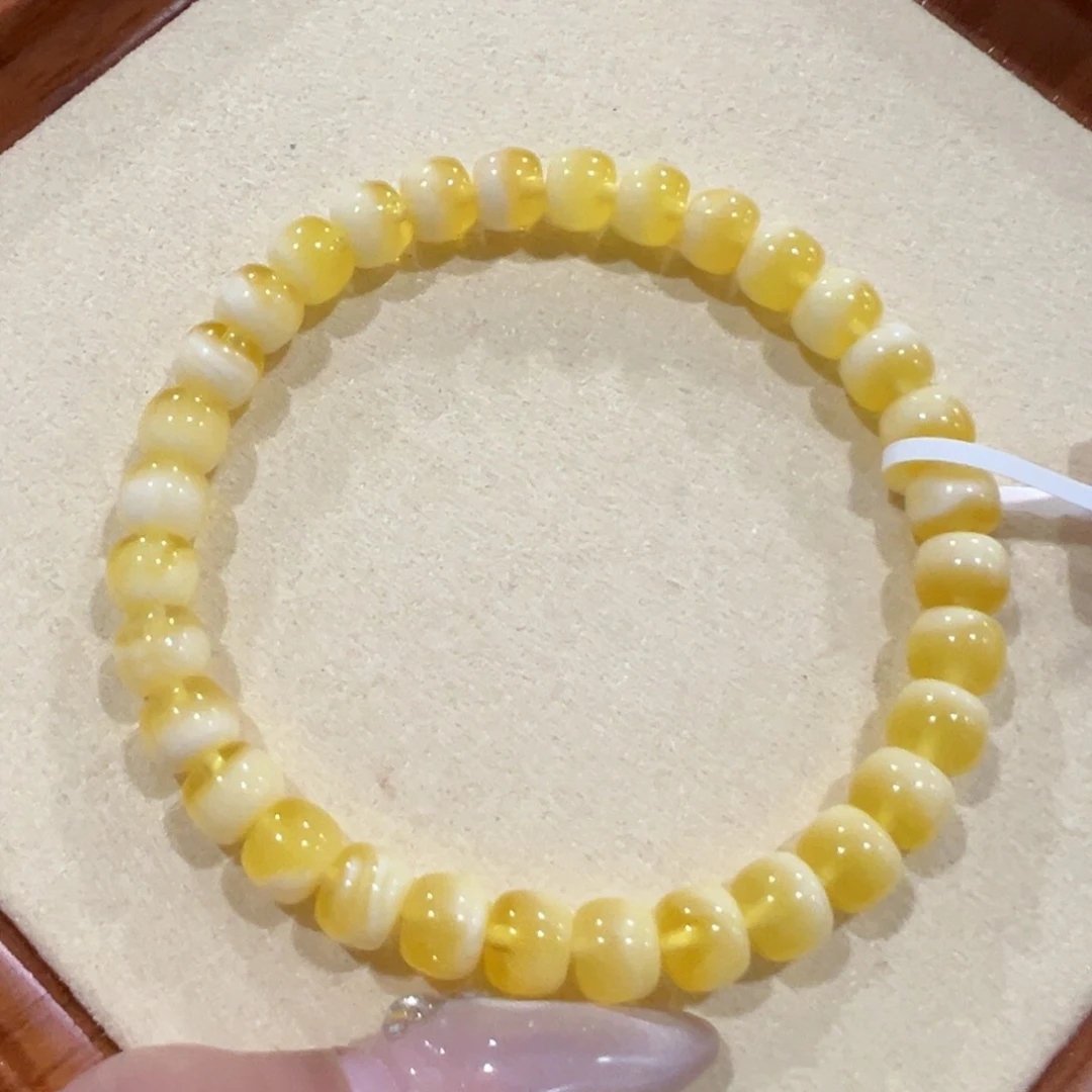 蜜蜡手链未镶嵌7m聚宝盆手串