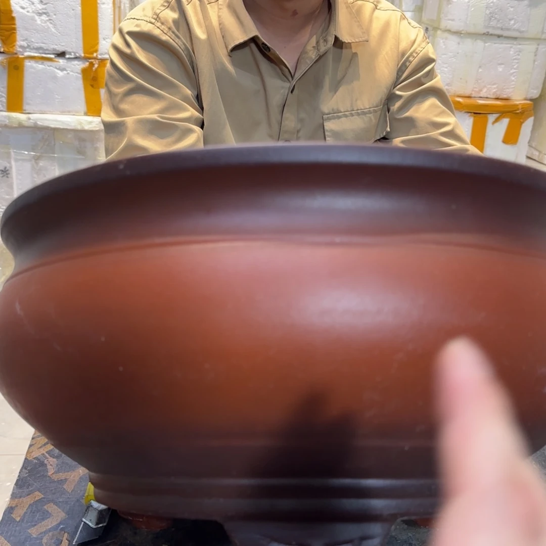 紫砂花盆口径31厘米