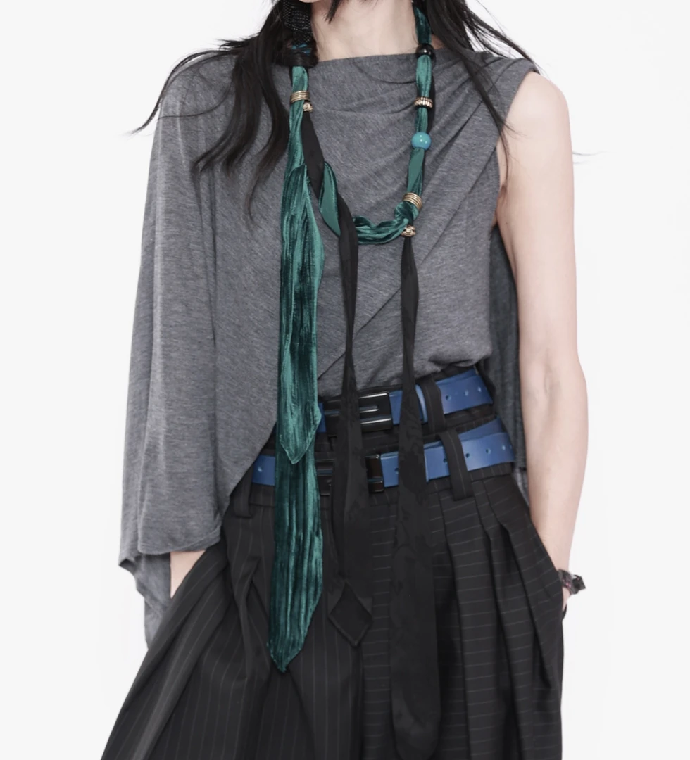 原创设计手工串珠围巾