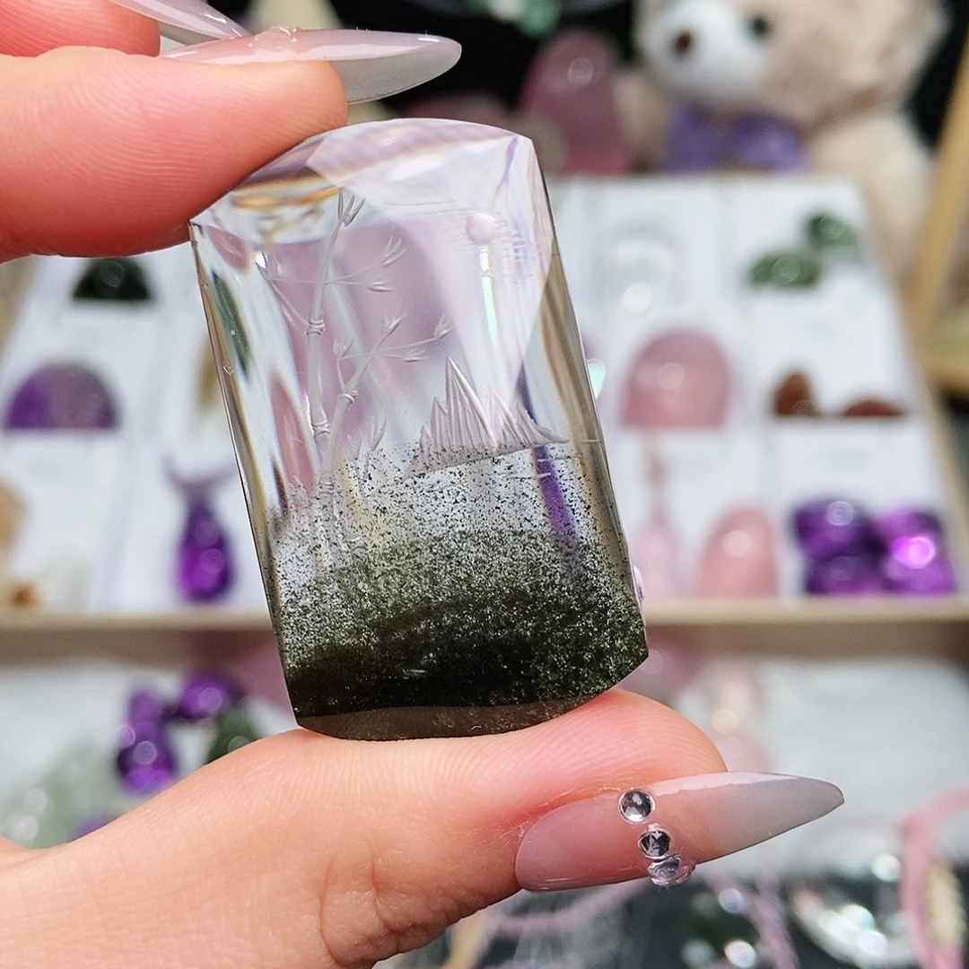 未镶嵌水晶吊坠(赠链)