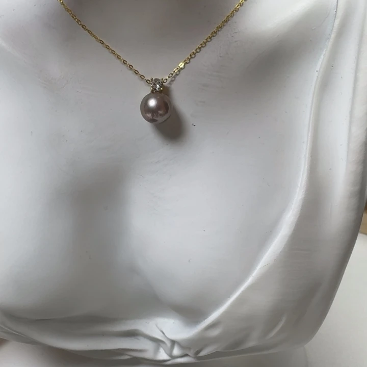 银S925镶嵌淡水珍珠成品