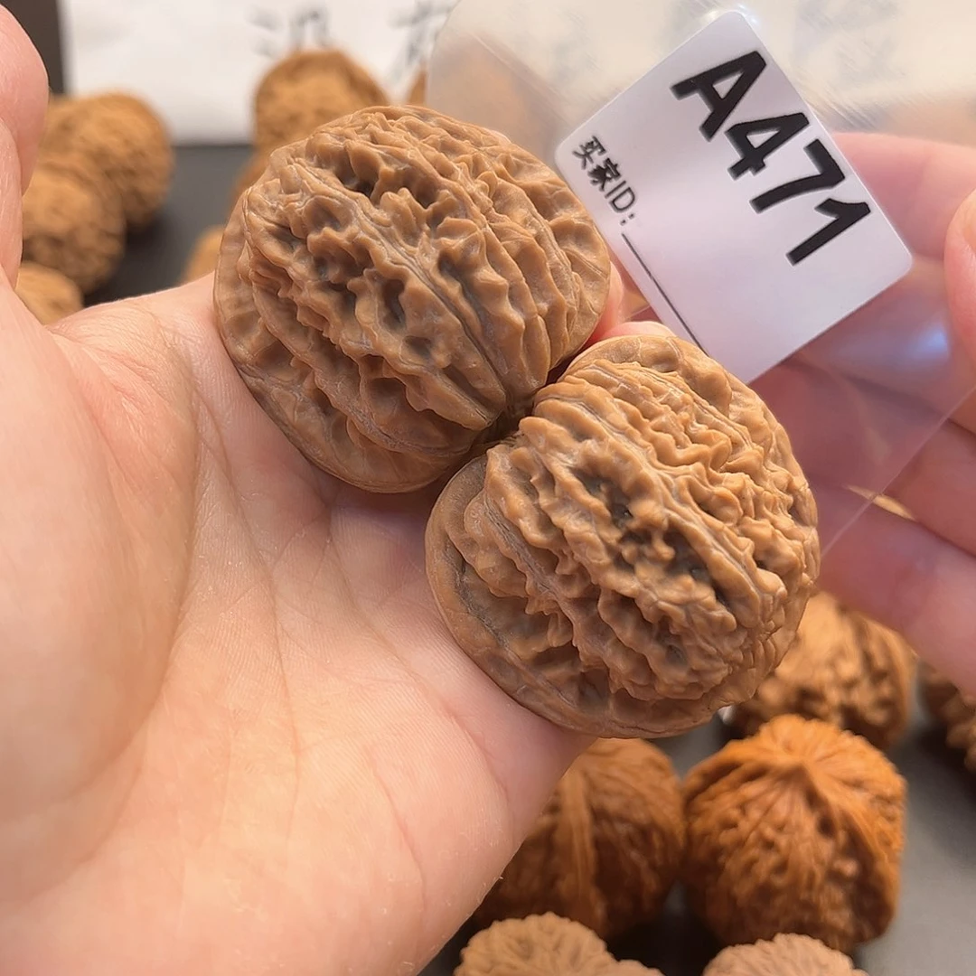 桃核把件四座楼楼全品43
