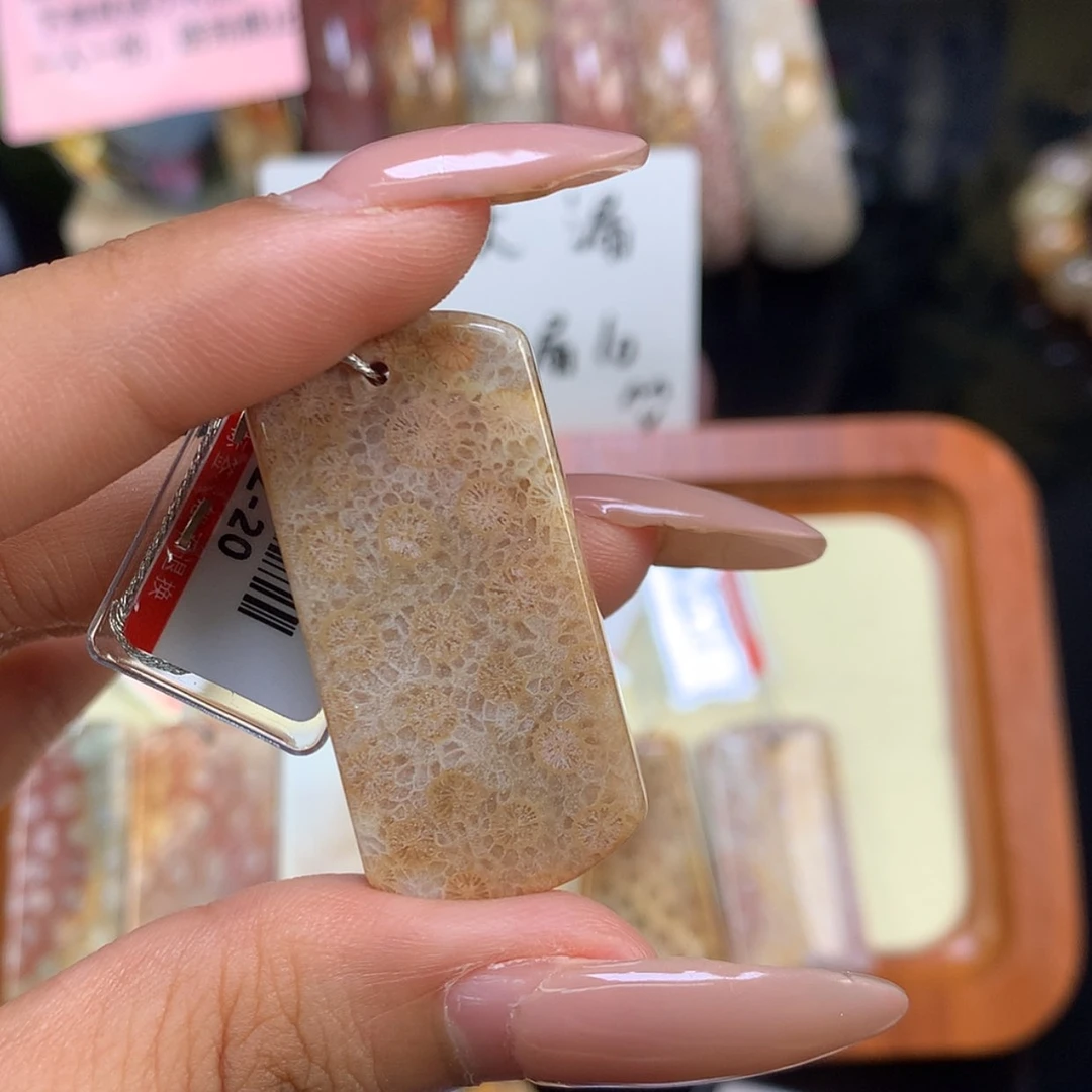 【闪购商品】颈饰未镶嵌硅化珊瑚（珊瑚玉）?****?