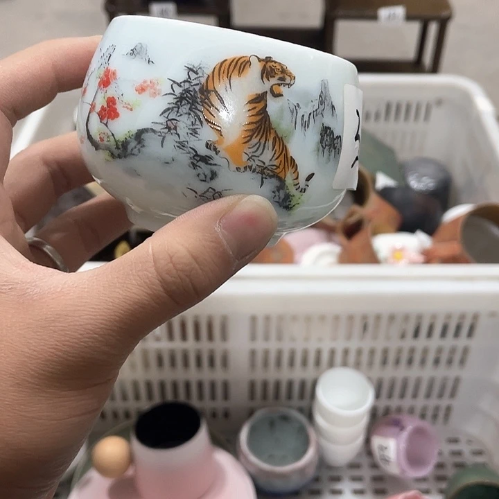 陶瓷茶具全部默认微瑕处理不影响使用完美主义者慎拍！