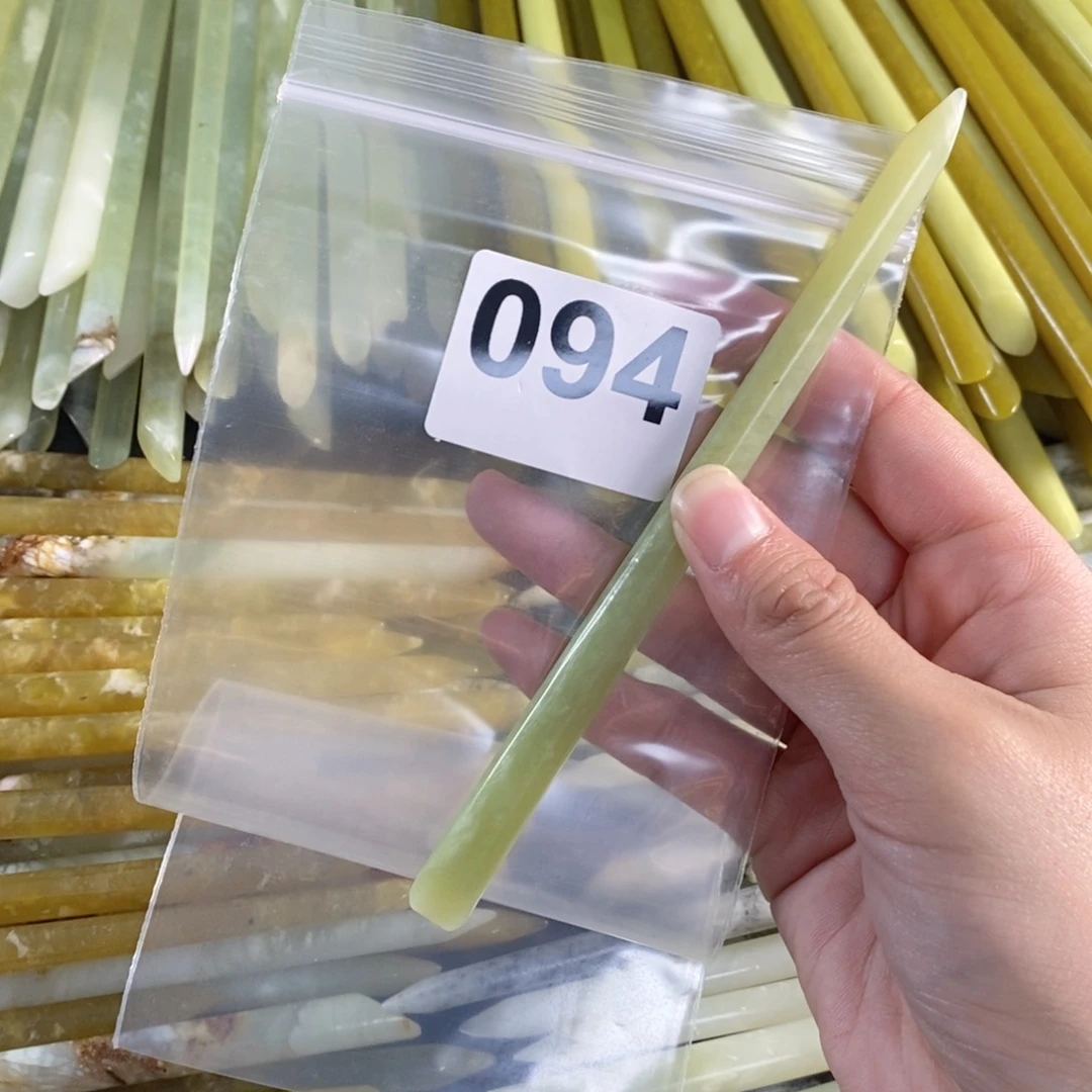 未镶嵌蛇纹石玉发簪