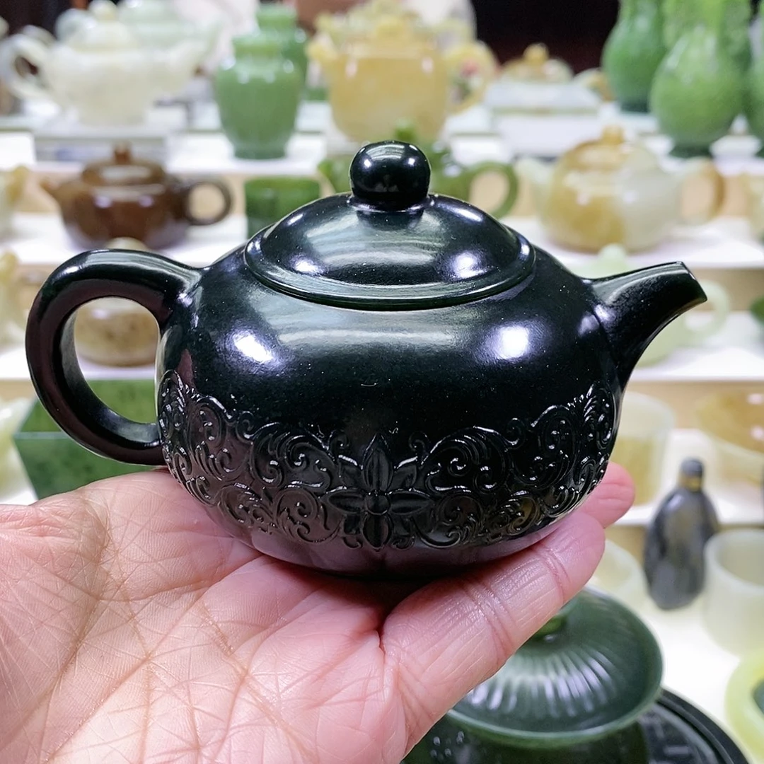 和田玉茶壶未镶嵌白*