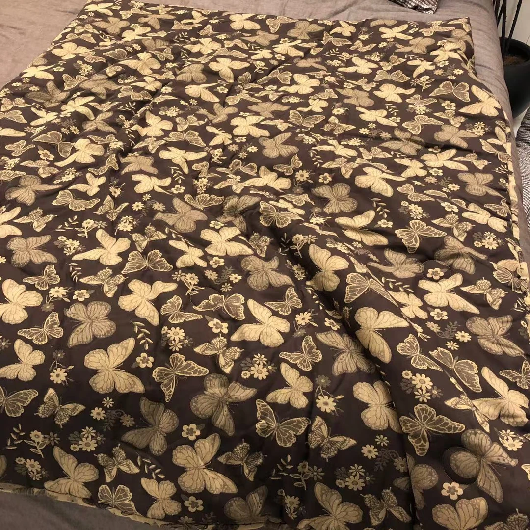 【蝶舞-双人被】 纯棉简约舒适提花床品