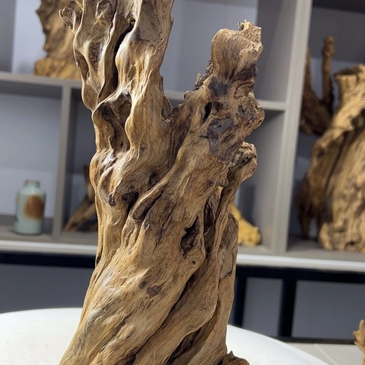 木石榴木风化摆件