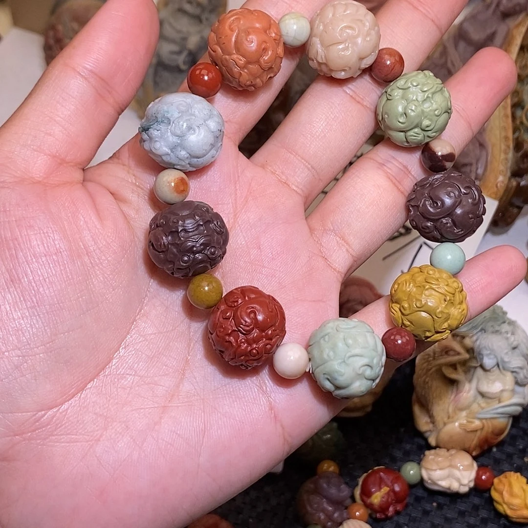石英质玉（阿拉善玉）未镶嵌手链