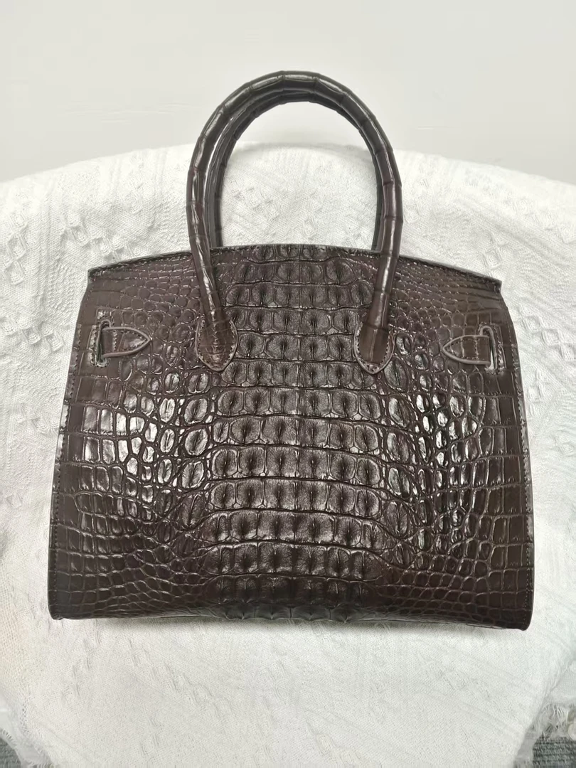 全鳄鱼皮手提包大铂金