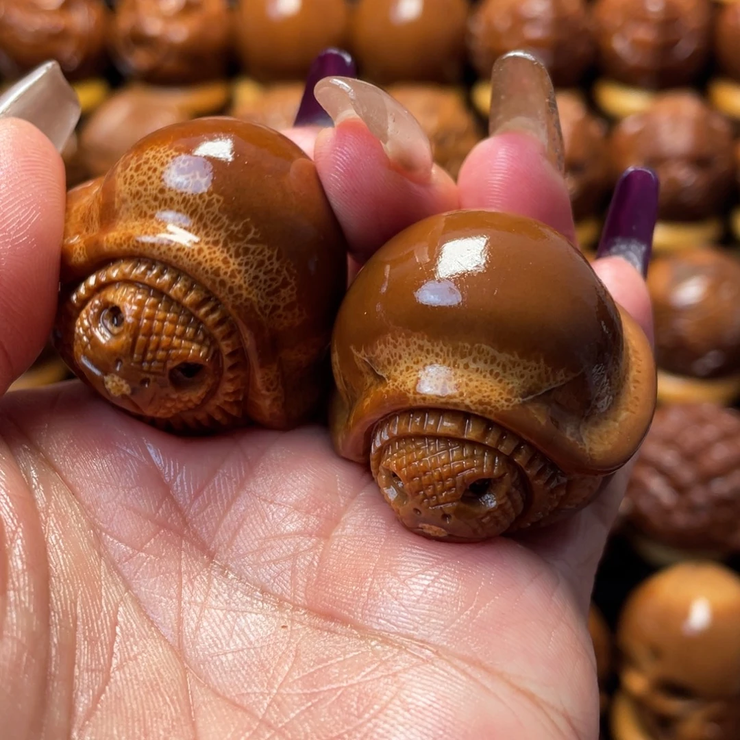 橄榄核把件橄榄球