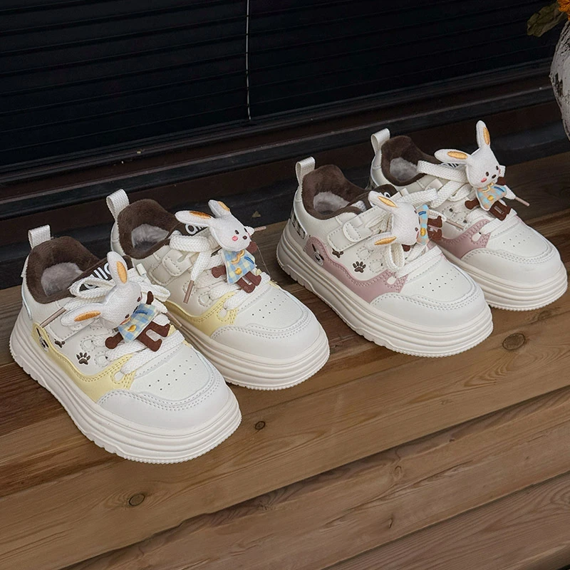 北院同学YA8903儿童加绒二棉板鞋