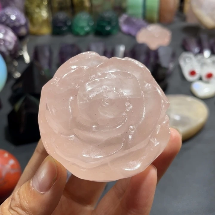 摆件未镶嵌水晶湘****庆水晶花
