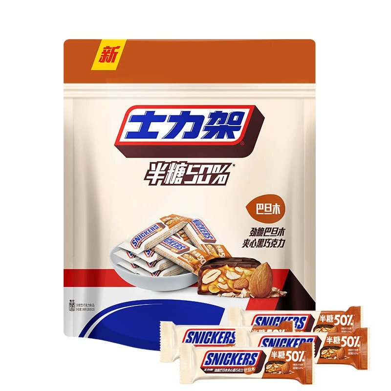 士力架半糖袋装500g花生夹心巧克力横扫饥饿户外充饥小零食czg