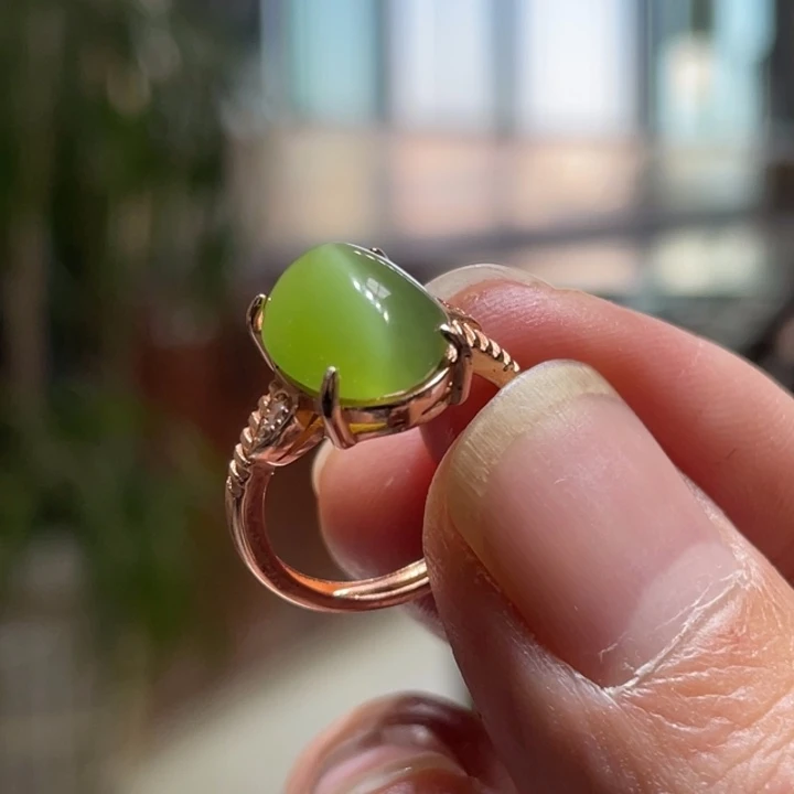 和田玉银S925镶嵌耳饰