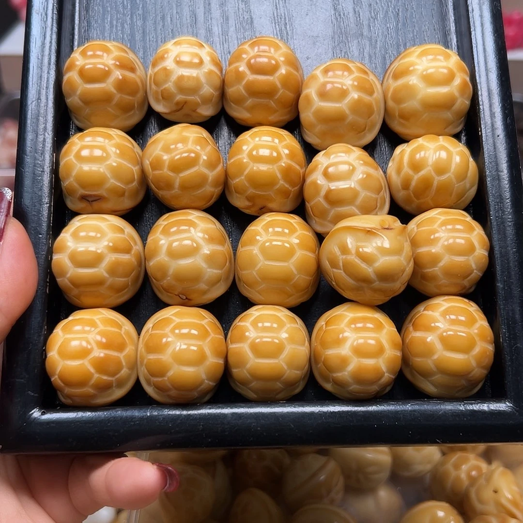 手串菩提根/象牙果瑕疵炭烤富甲10颗有颗