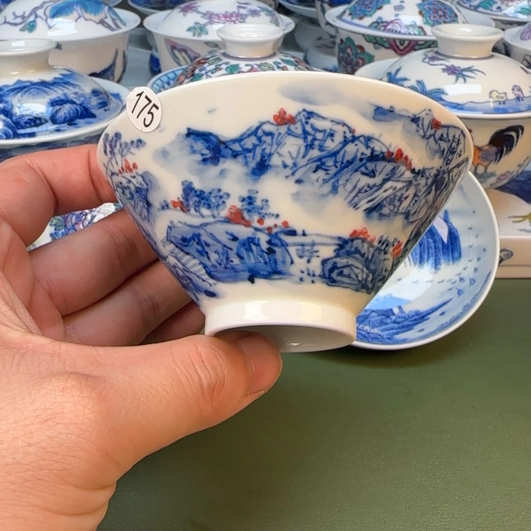 彦祖纯手工手绘茶具175