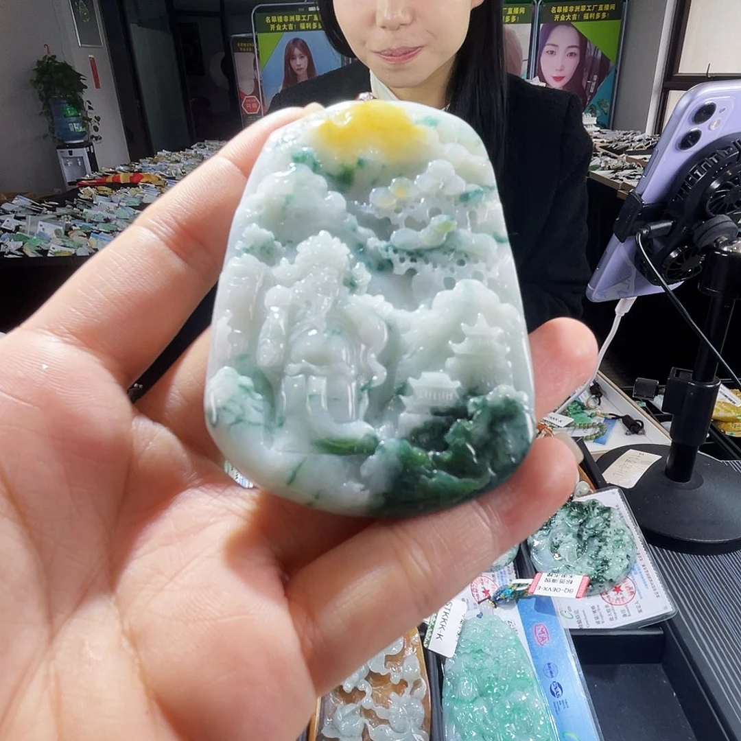 颈饰未镶嵌翡翠一