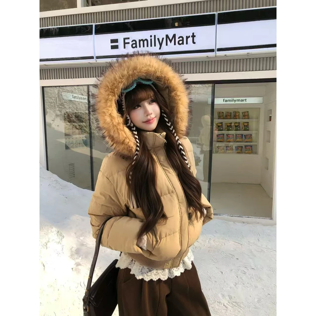 瑞茜·威瑟斯芬兰雪境 冬季甜美通勤显瘦羽绒服外套休闲裤R3670W